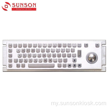 Self-Service စက်အတွက် 304 Stainless Steel Metal Keyboard